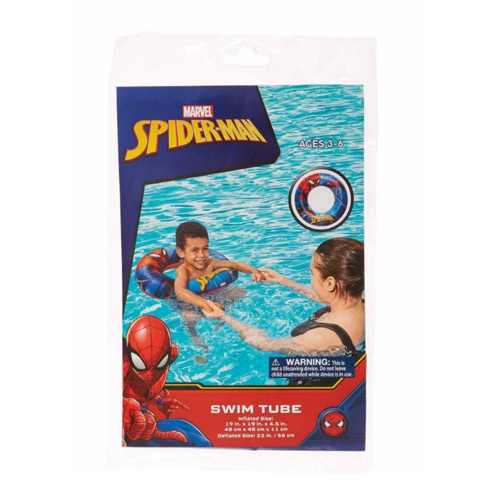 *5/$20* NEW Marvel Comics Spiderman Licensed Round Inflatable Swim Tube